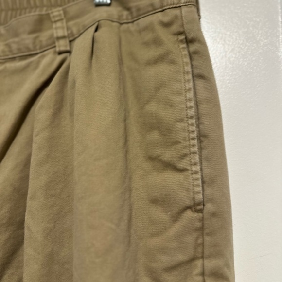 LL Bean Men’s Sz: 40x32 Comfort Waist Khaki Tan Pants Fleece Lined. 100% Cotton. - Picture 9 of 12